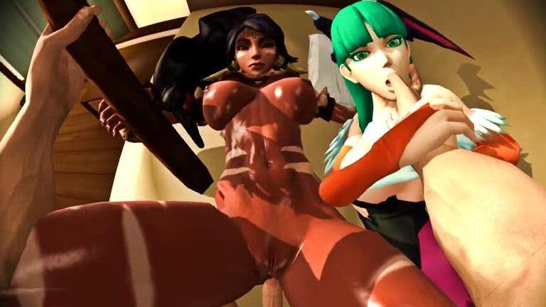 Morrigan and Friend Getting a 3D CGi Fucking