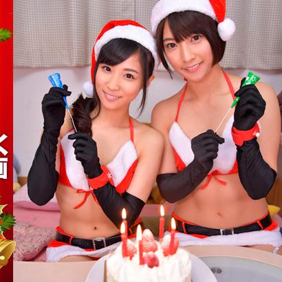 Spend Christmas in VR with Girls in Santa Claus Costume, Showing Panties!