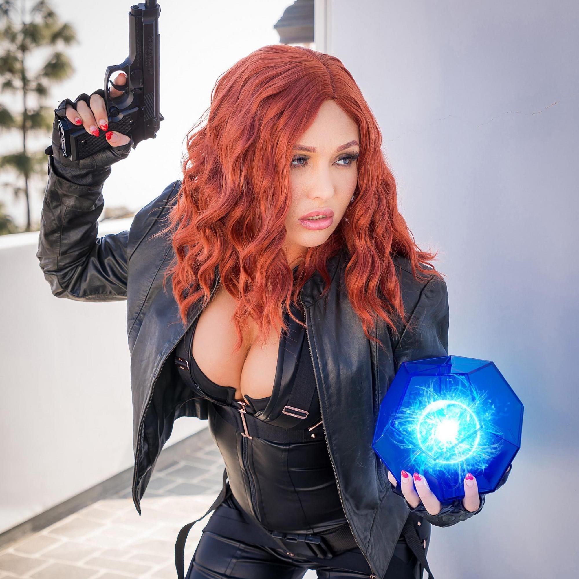 Black Widow is actually Jeanie Marie Sullivan, naked